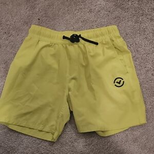Virus Yellow Athletic Shorts